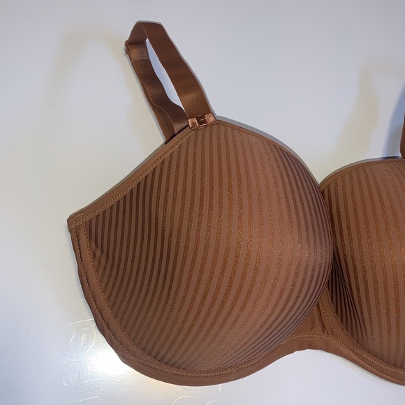 🆕 Freya “Idol” Striped Terracotta Satin Bra - Women’s Size 36G / G36 - Picture 4 of 9